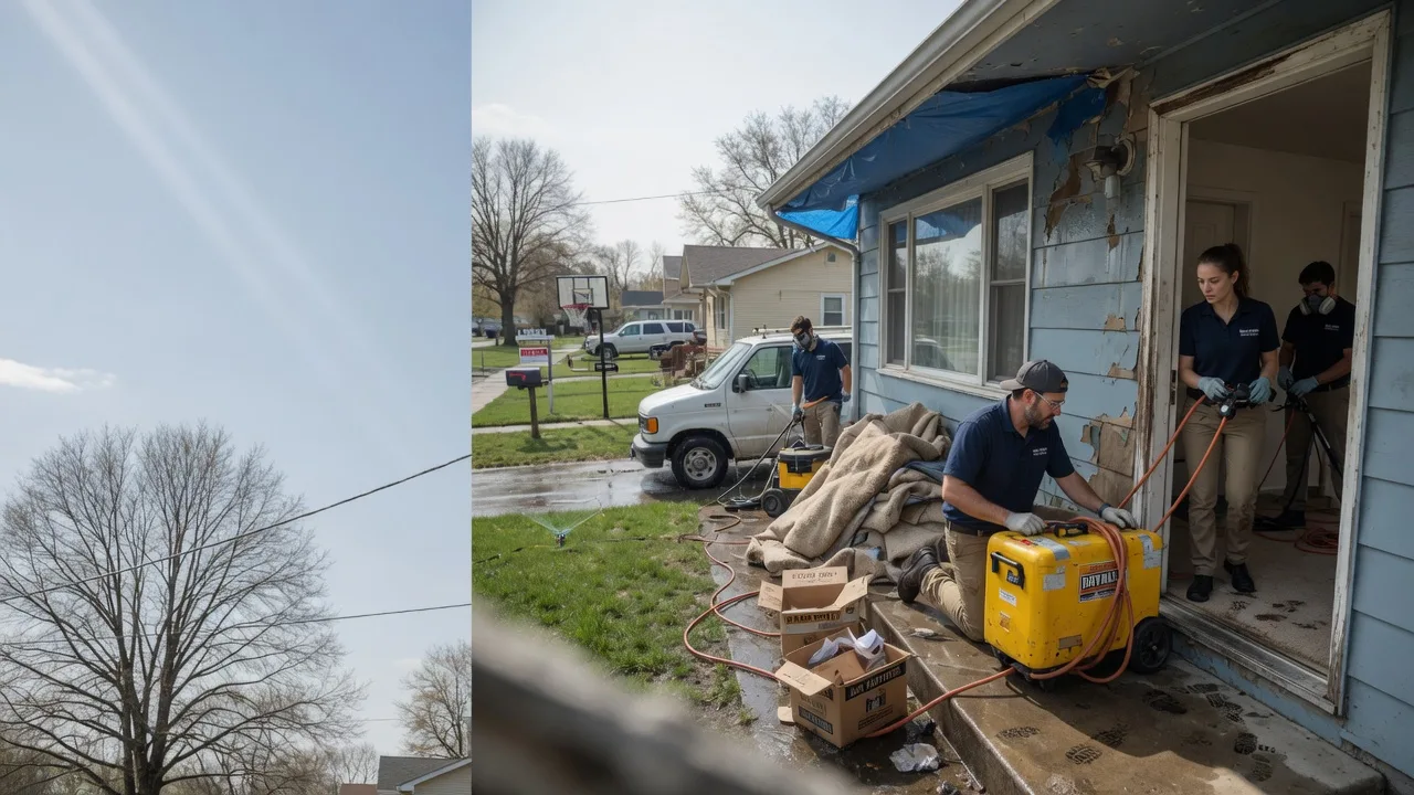 Basement Flood Cleanup in Pretty Prairie, KS near me